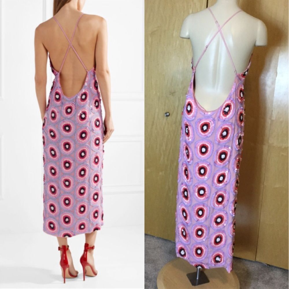 House of Holland Embellished georgette midi dress - Picture 3 of 17